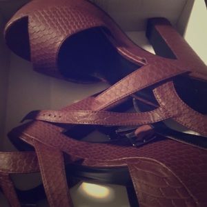 Charlotte Russe Chunk Peep Toe Heel